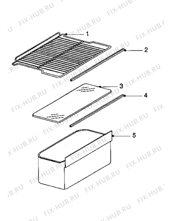 Взрыв-схема холодильника Acec RCOC1302 - Схема узла Internal parts refrigerator